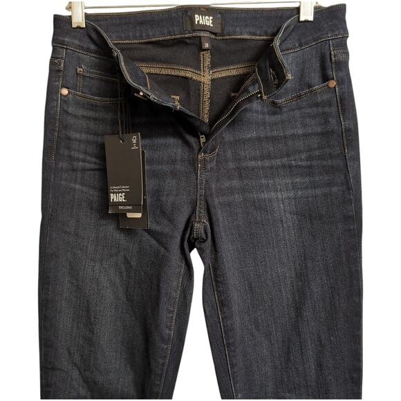 NWT Paige Verdugo Ankle in Attica Dark Wash 5 Pocket Skinny Jeans Size 28 - Picture 3 of 14